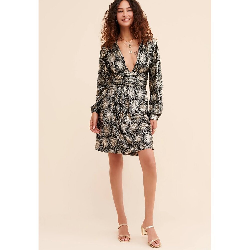 Antik Batik GRACE Starburst Mini Dress Size Large MSRP $278